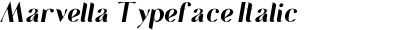 Marvella Typeface Italic